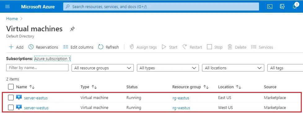 azure virtual machine