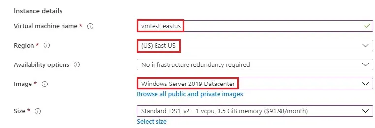 azure vm instance details