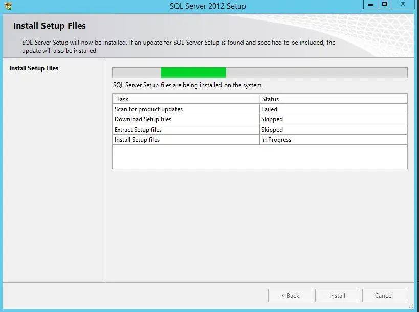 microsoft sql server installation