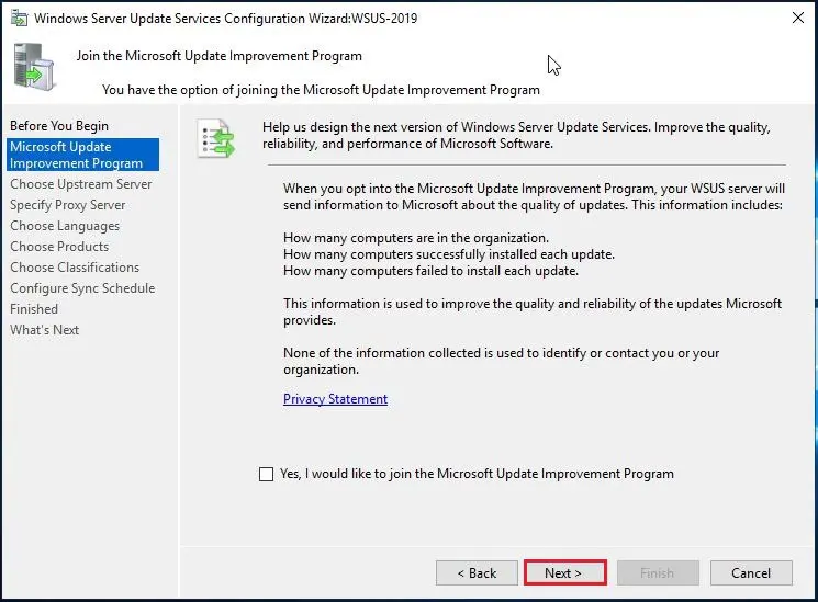 microsoft update improvement program