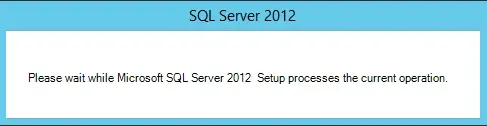 please wait while microsoft sql setup