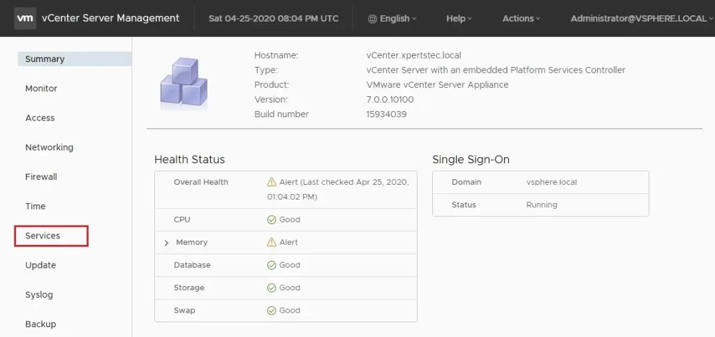 vcenter server management