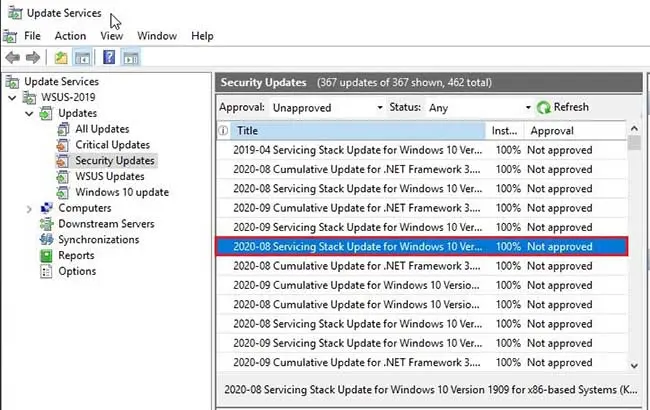 windows server update services