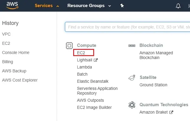 aws management console