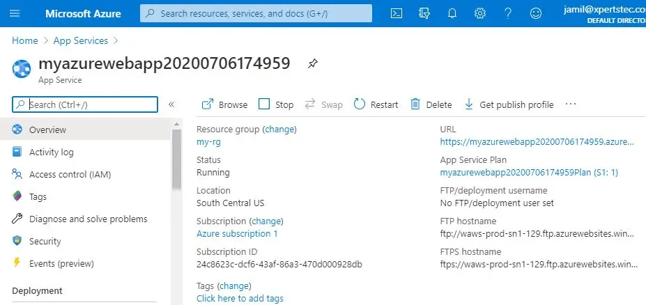 azure app service overview