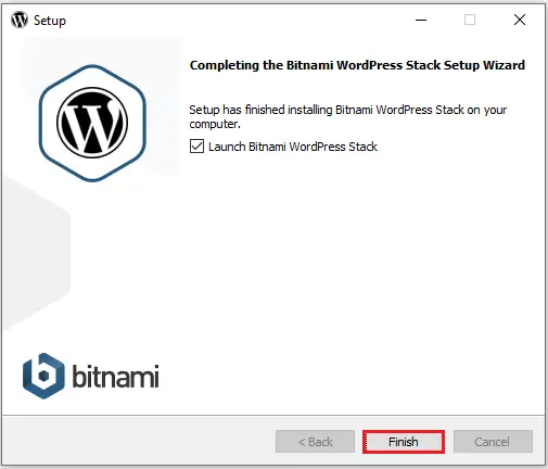 launch bitnami wordpress stack