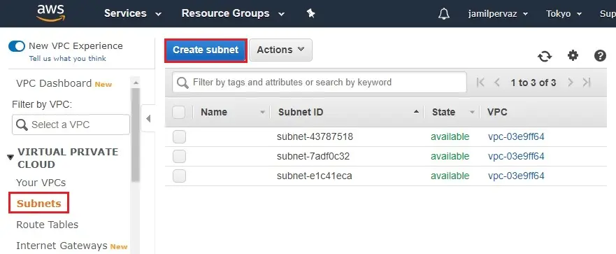 subnets aws