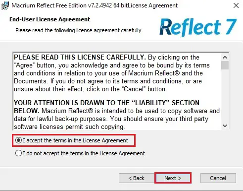 how to install macrium reflect free