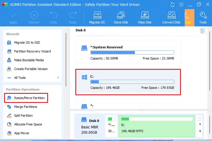 AOMEI partition assistant