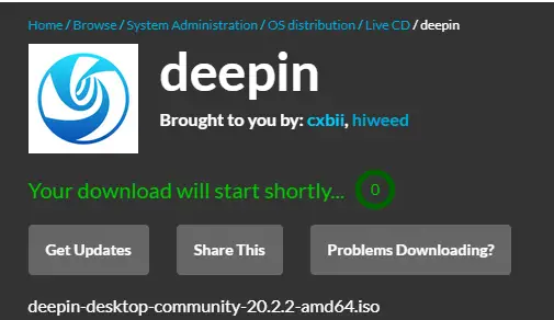 Download deepin desktop community