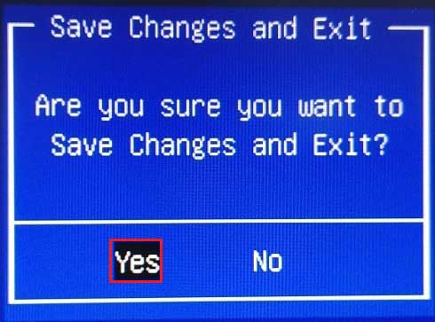 HP bios F10 save changes