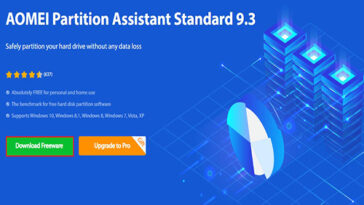 Install AOMEI Partition Assistant Standard