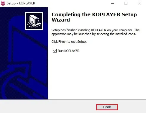 KOPlayer installed