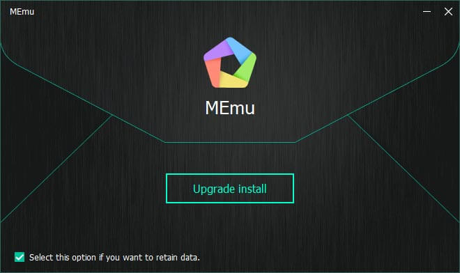MEmu Upgrade install