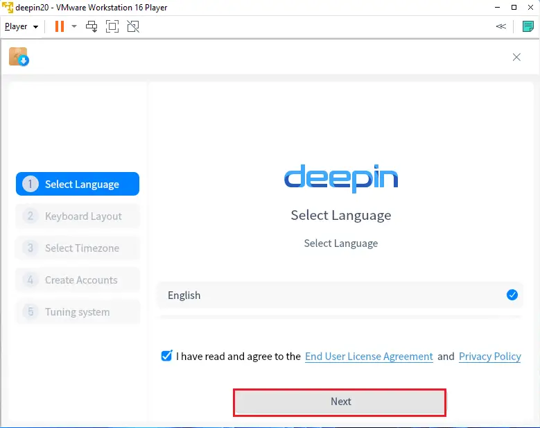 Set Deepin Linux language