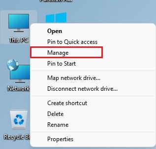 this pc manage