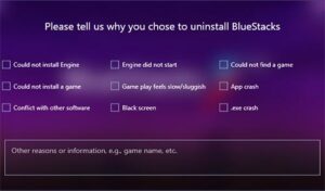 how to unistall bluestacks entirely