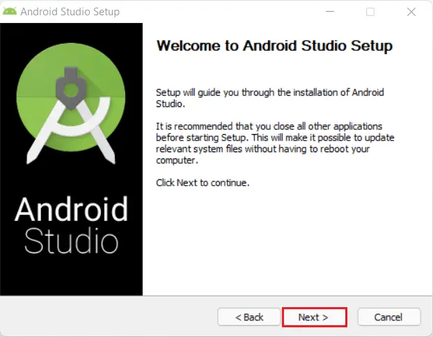 Welcome to Android studio setup