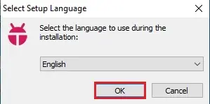 koplayer select setup language