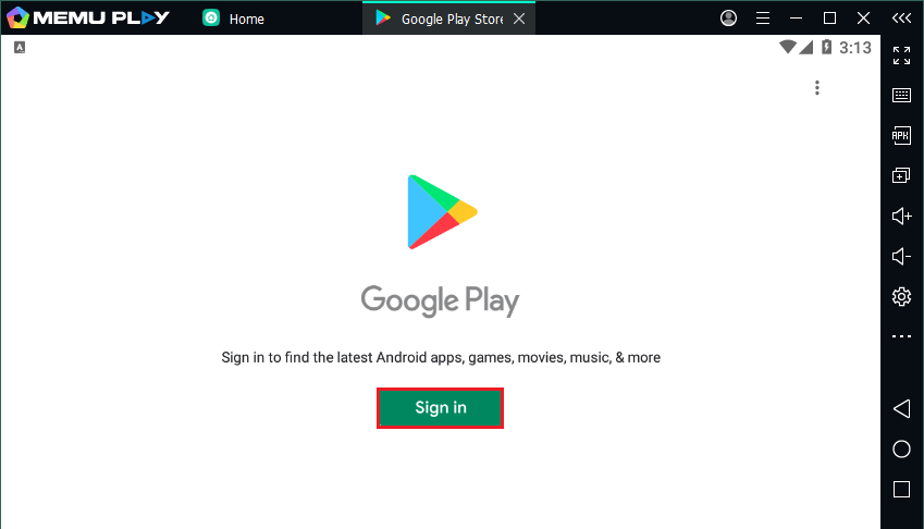 memuplay google sign in