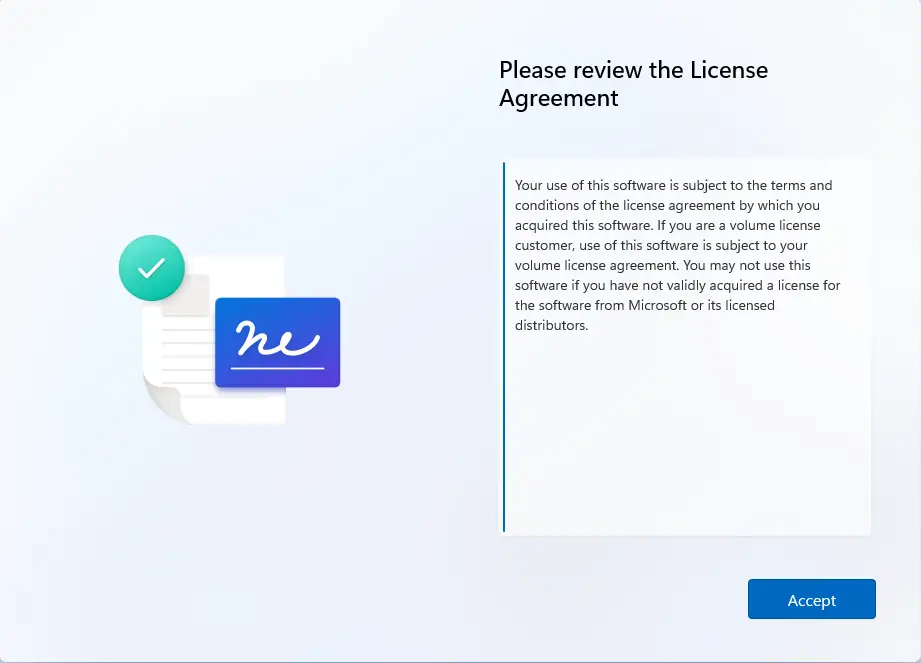 review the license Microsoft