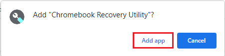 Add Chromebook recovery utility
