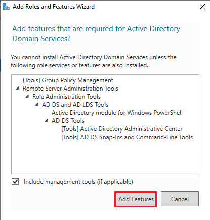 Add required feature active directory
