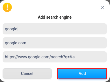 Add search engine deepin