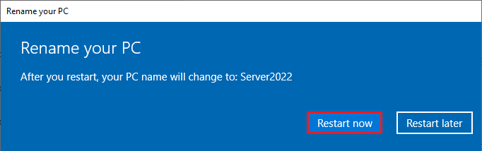 Change server name
