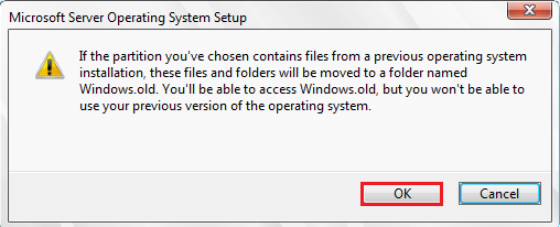 Contain files from a previous system