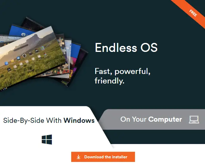 Download Endless OS for Windows