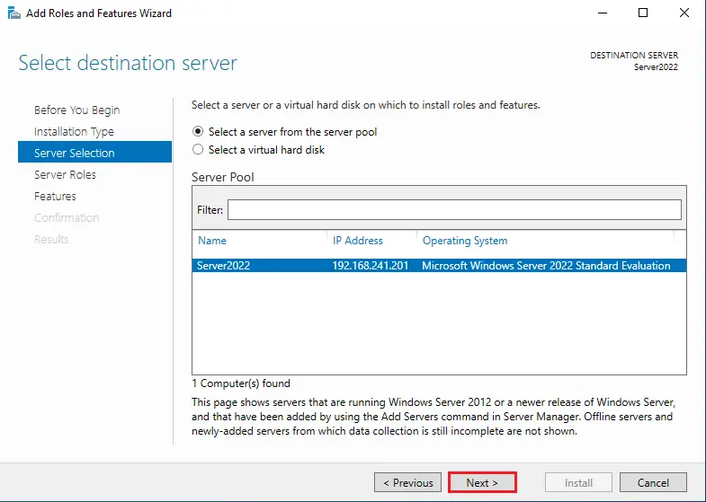 Install active directory domain controller