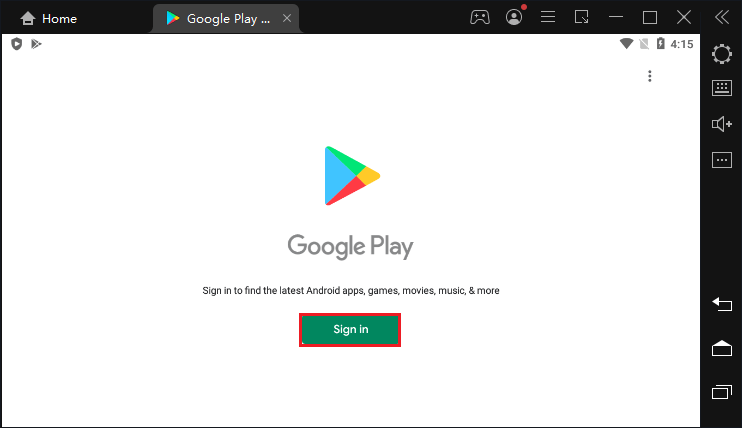 LDPlayer google play sign in