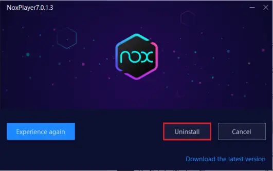 nox app player uninstall