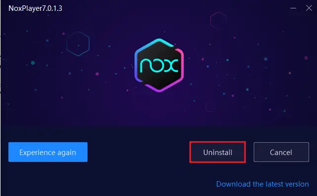 Nox Player uninstall