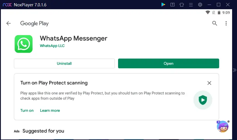 WhatsApp messenger NOx player