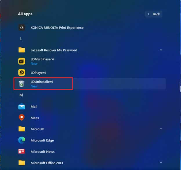 Windows 11 all apps