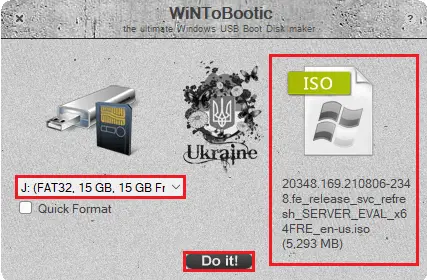Create bootable USB WiNToBootic