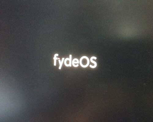 Fydeos logo screen