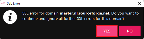 Genymotion player ssl error