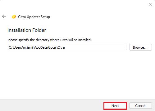 Installation folder Citra Emulator