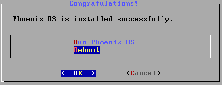 Phoenix OS is installed successfully