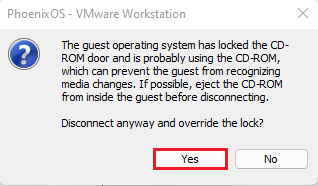 VMware workstation disconnect anyway
