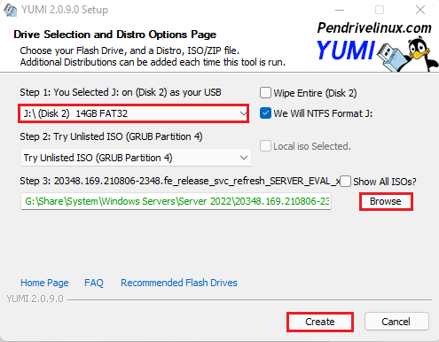 YUMI multiboot USB creator