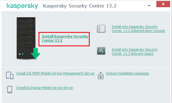 Kaspersky Security Center Setup 13