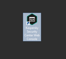 Kaspersky web console shortcut