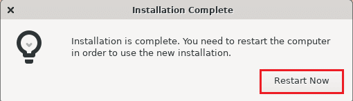 Install Enso OS installation complete