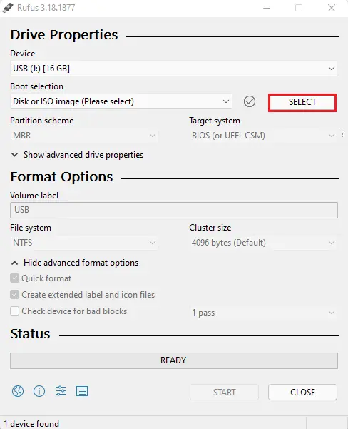 Clonezilla create bootable USB disk