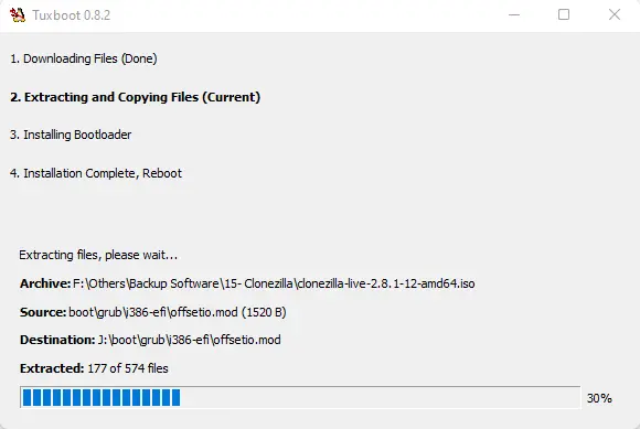 Create tuxboot bootable USB