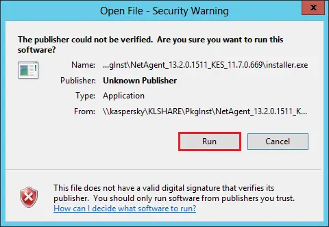Open file –security warnings
